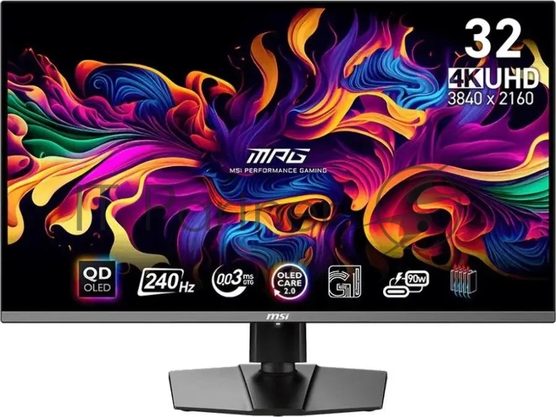 Монитор MSI 31.5 MPG 321URX черный QD OLED LED 16:9 HDMI матовая HAS 250cd 178гр/178гр 3840x2160 240Hz DP 4K USB 9.6кг