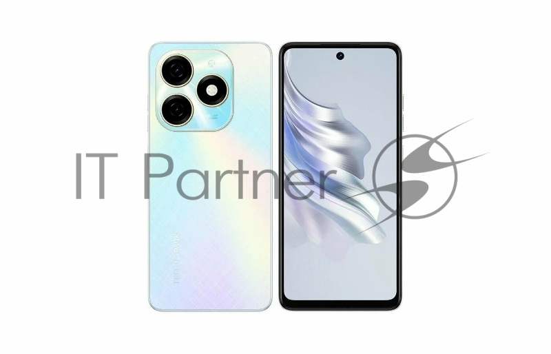 Смартфон BG7n TECNO SPARK 20C 4/256 Mystery White, 6.56, 20:9, 1612 x 720 пикселей, 2.3GHz, 8 Core, 4GB RAM, 256GB, up to 1TB flash, 50Mpix+AI/8Mpix, 2 Sim, 4G, BT v5.0, WiFi 802.11 b/g/n, GPS/AGPS, GLONASS,NFC, Type-C, 5000mAh, Android T-GO, 185,3g,