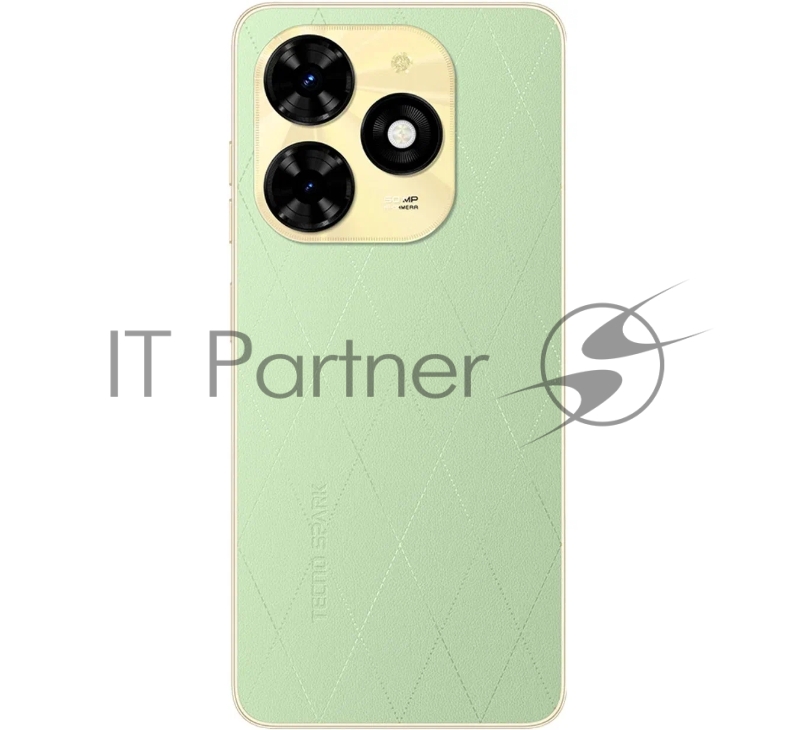 Смартфон BG7n TECNO SPARK 20C 4/128 Magic Skin Green, 6.56, 20:9, 1612 x 720 пикселей, 2.3GHz, 8 Core, 4GB RAM, 128GB, up to 1TB flash, 50Mpix+AI/8Mpix, 2 Sim, 4G, BT v5.0, WiFi 802.11 b/g/n, GPS/AGPS, GLONASS,NFC, Type-C, 5000mAh, Android T-GO, 185,