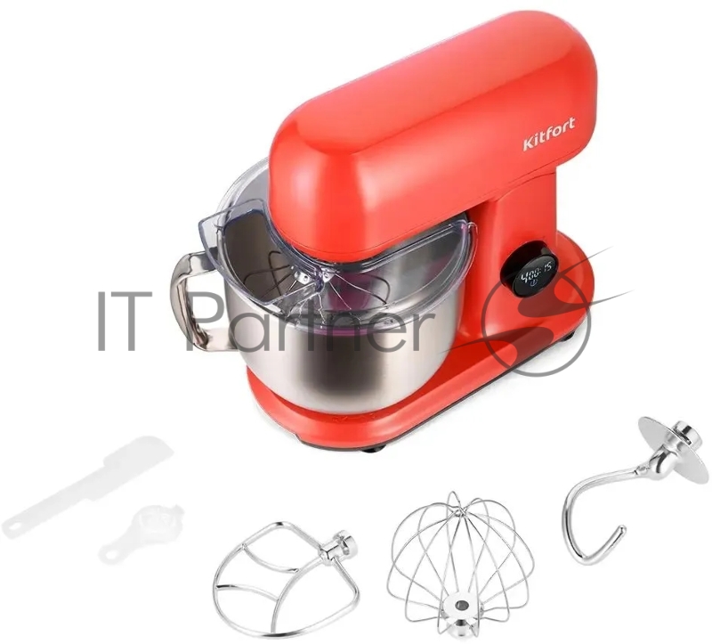 Миксер планетарный Kitfort КТ-3473-1 1500Вт красный