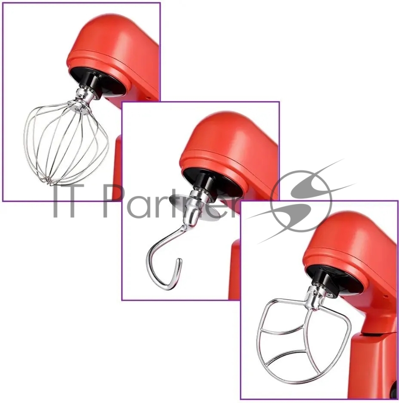 Миксер планетарный Kitfort КТ-3473-1 1500Вт красный