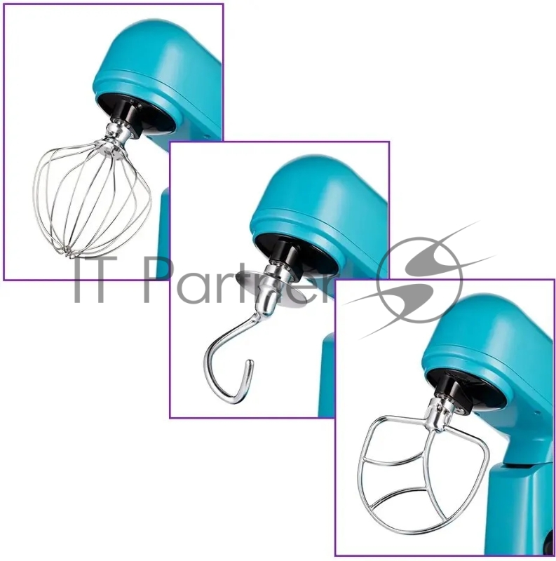 Миксер планетарный Kitfort КТ-3473-2 1500Вт бирюзовый