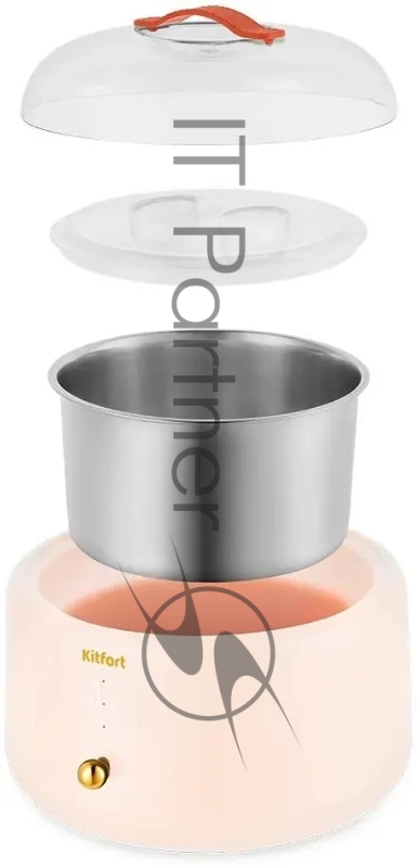 Йогуртница Kitfort КТ-6081-2 15Вт 1б. 1000мл розовый