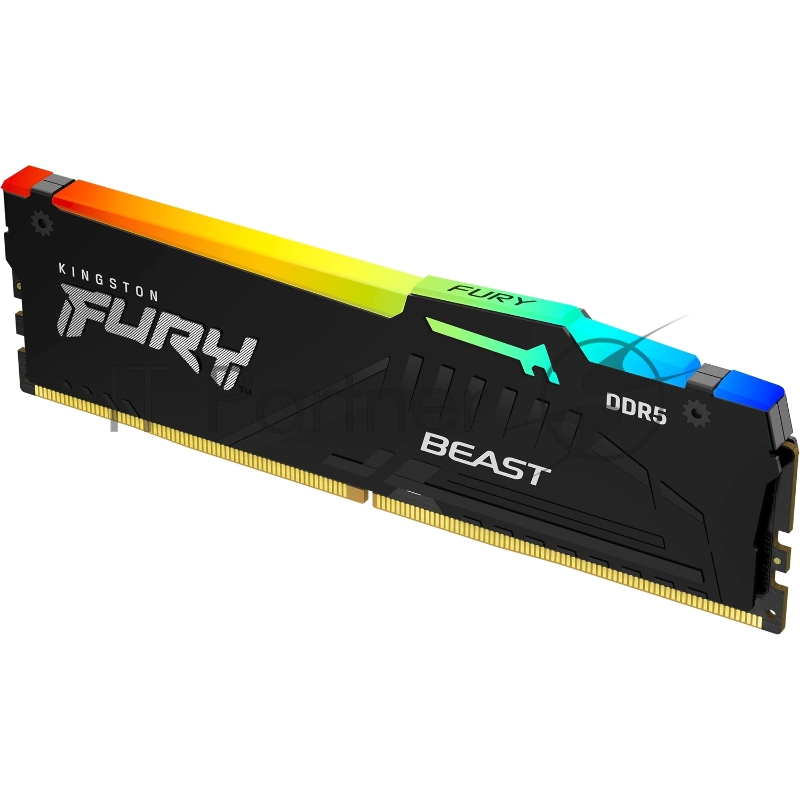 Оперативная память Kingston 16GB 6000MT/s DDR5 CL40 DIMM FURY Beast RGB