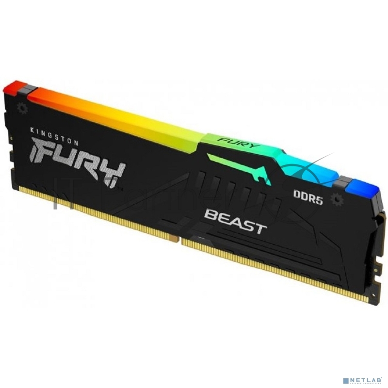 Оперативная память Kingston 16GB 6000MT/s DDR5 CL40 DIMM FURY Beast RGB