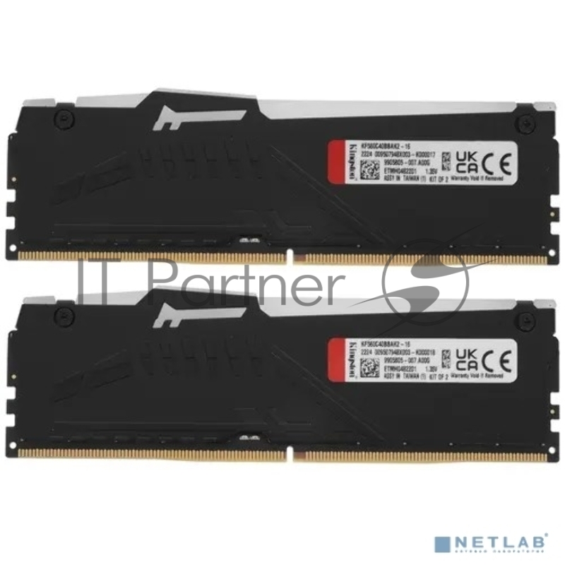 Оперативная память Kingston 16GB 6000MT/s DDR5 CL40 DIMM (Kit of 2) FURY Beast RGB