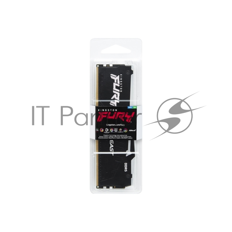 Оперативная память Kingston 16GB DDR5 5600MHz DIMM FURY Beast RGB XMP Gaming Memory KF556C40BBA-16 Non-ECC, CL40, 1.25V, 1RX8 40-40-40 288-pin 16Gbit, RTL