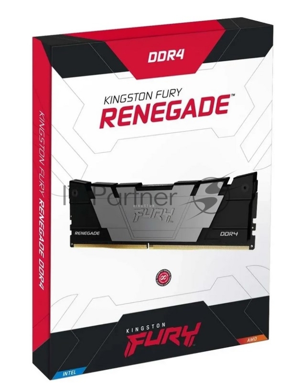 Оперативная память Kingston KF432C16RB12K2/32 DDR4 2x16GB 3200MHz Fury Renegade Black RTL PC4-25600 CL16 DIMM 288-pin 1.35В dual rank Ret