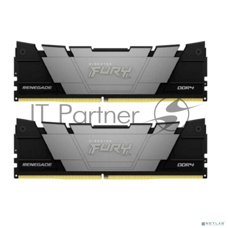 Оперативная память Kingston KF432C16RB12K2/32 DDR4 2x16GB 3200MHz Fury Renegade Black RTL PC4-25600 CL16 DIMM 288-pin 1.35В dual rank Ret