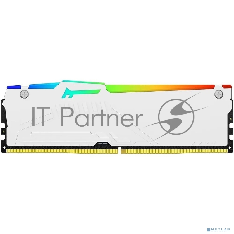 Оперативная память Kingston 16GB 6000MT/s DDR5 CL40 DIMM FURY Beast White RGB XMP KF560C40BWA-16