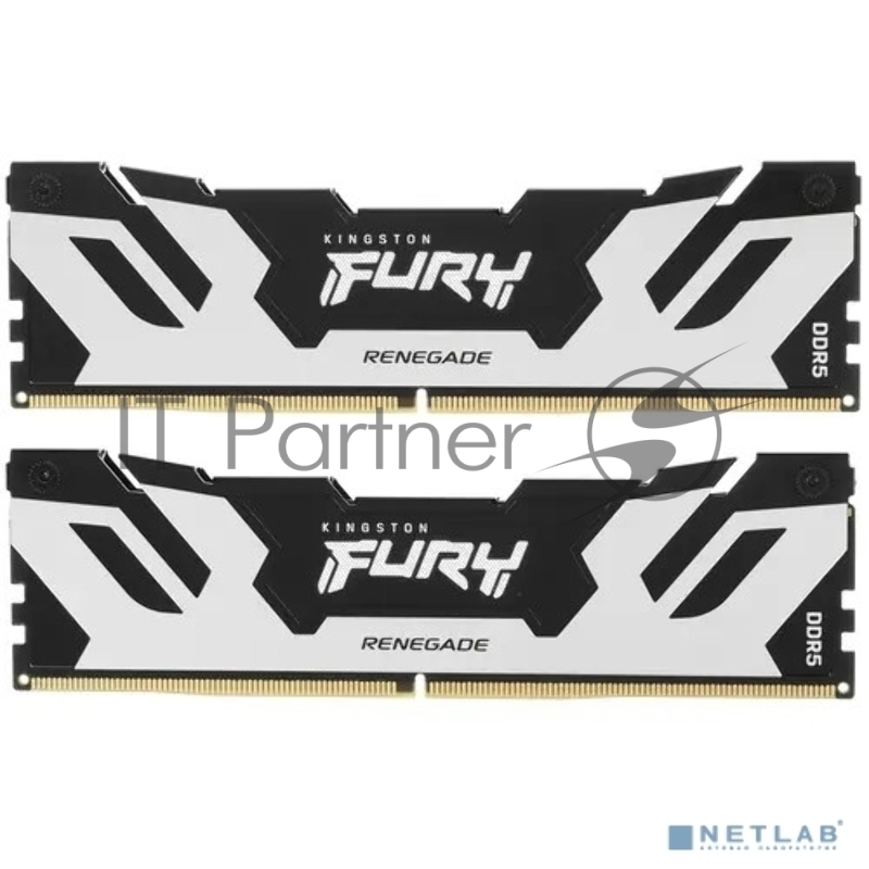 Оперативная память DDR 5 DIMM 32Gb PC57600, 7200Mhz, Kingston FURY Renegade Silver XMP CL38 (Kit of 2) (KF572C38RSK2-32) (retail)