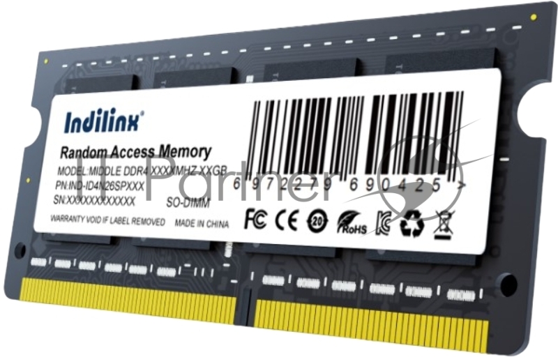 Модуль памяти Indilinx 16GB DDR4-2666 SODIMM IND-ID4N26SP16X
