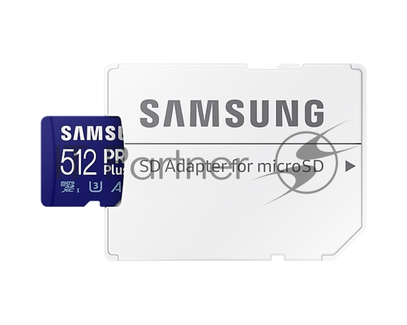 Флеш карта microSDXC 512GB Samsung PRO Plus Class 10, A2, V30, UHS-I (U3), W 130 МБ/с, R 180 МБ/с, <MB-MD512SA/EU> адаптер на SD