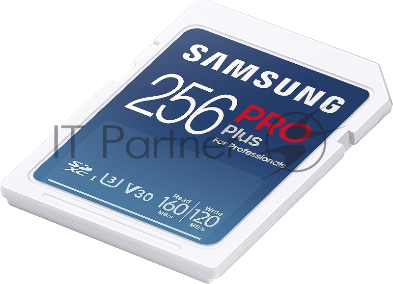 Флеш карта SDXC 256GB Samsung PRO Plus Class 10, A2, V30, UHS-I (U3), W 130 МБ/с, R 180 МБ/с, <MB-SD256S/EU>