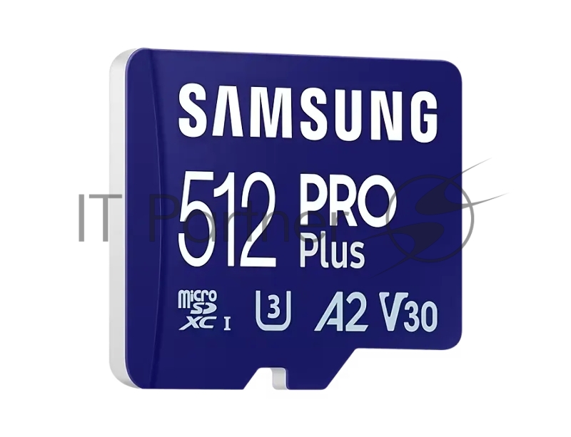 Флеш карта microSDXC 512GB Samsung PRO Plus Class 10, A2, V30, UHS-I (U3), W 130 МБ/с, R 180 МБ/с, <MB-MD512SA/KR> адаптер на SD