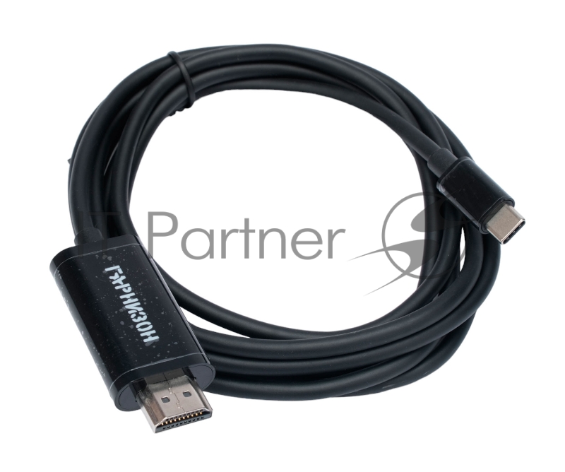 Кабель-переходник с Type-C на HDMI Гарнизон GCC-A-CM-HDMI-1.8M, v1.4, 1.8м, черн, пакет