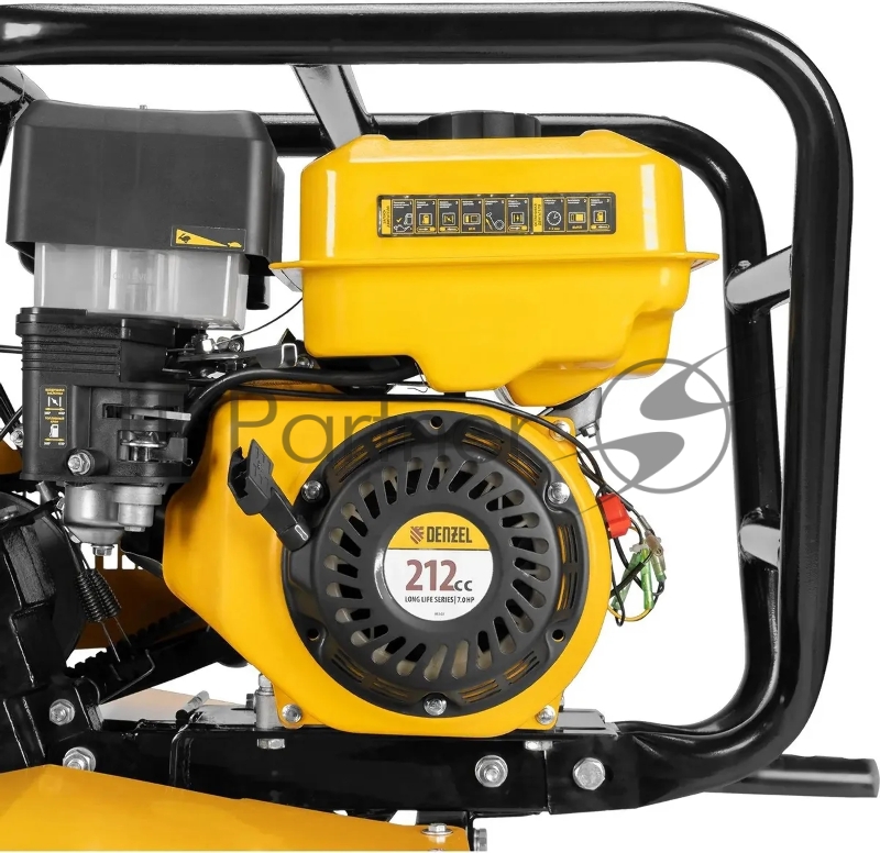 Мотоблок DPT-470S-PRO, 7 л.с., ремен.сцеп, фрез 3х4, ШОМ, передачи 4В/2Н// Denzel