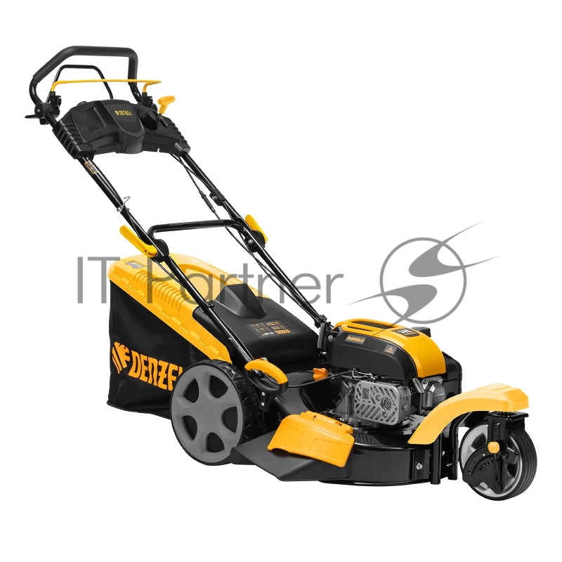 Бензиновая газонокосилка GLT-460SP-T, Trike 150 см3, 46 см, привод, панель, 60л// Denzel
