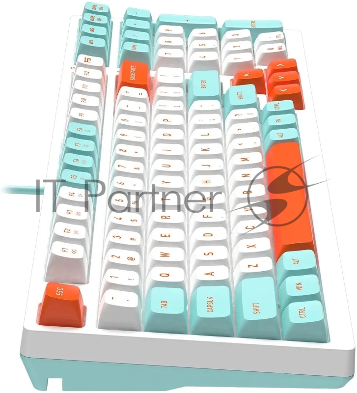 Клавиатура A4Tech Fstyler FS300 механическая белый USB for gamer LED (FS300 PANDA SNORKLENING)