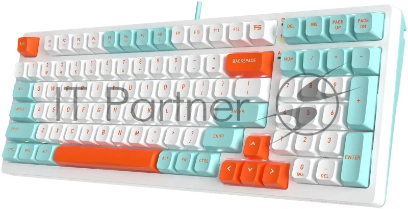 Клавиатура A4Tech Fstyler FS300 механическая белый USB for gamer LED (FS300 PANDA SNORKLENING)