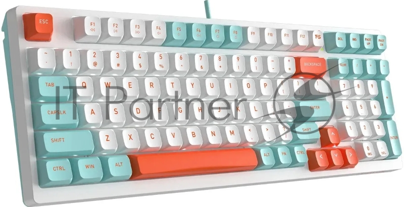 Клавиатура A4Tech Fstyler FS300 механическая белый USB for gamer LED (FS300 PANDA SNORKLENING)