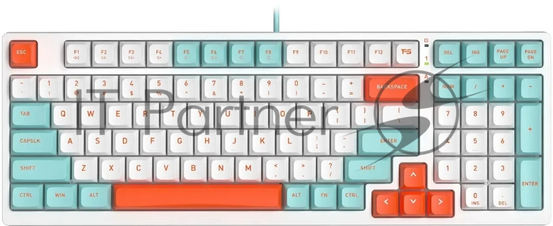 Клавиатура A4Tech Fstyler FS300 механическая белый USB for gamer LED (FS300 PANDA SNORKLENING)