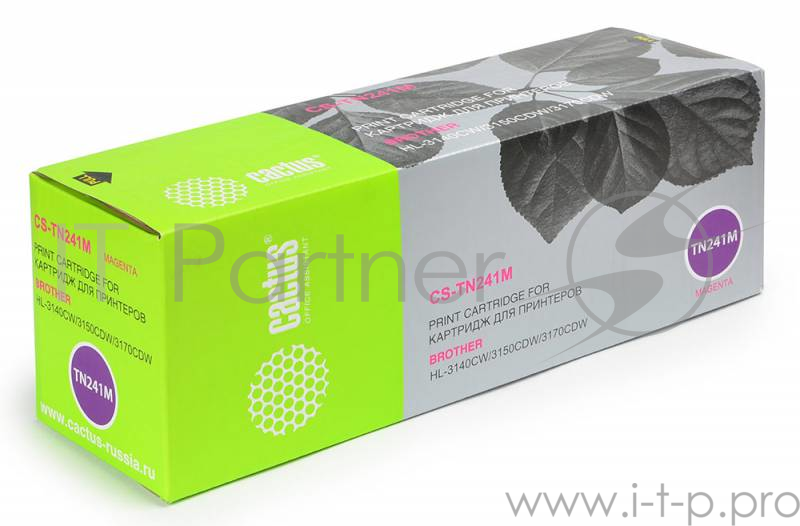 Тонер Картридж Cactus CS-TN241M пурпурный для Brother HL-3170CDW (1400стр.)