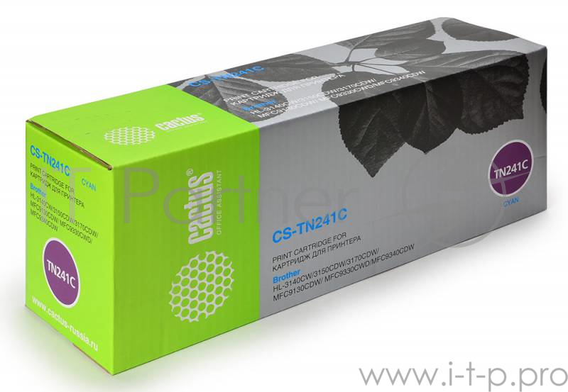 Тонер Картридж Cactus CS-TN241C голубой для Brother HL-3170CDW (1400стр.)