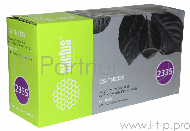 Тонер Картридж Cactus CS-TN2335 черный для Brother DCP L2500/L2520/L2540/L2560 (1200стр.)