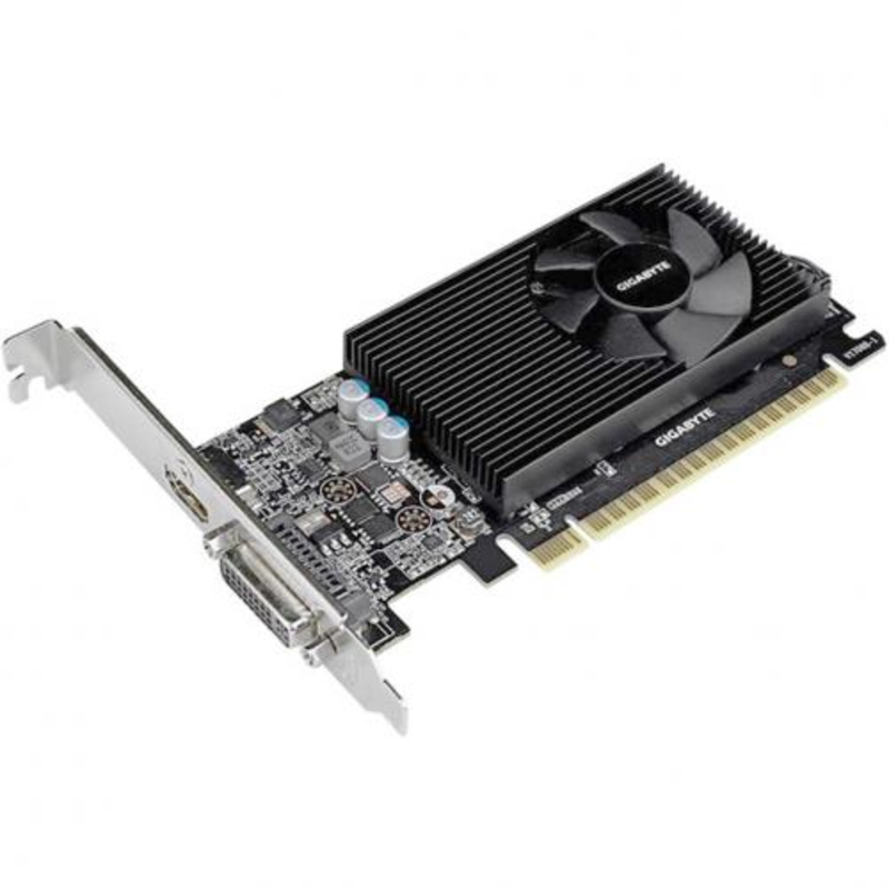 Видеокарта GIGABYTE GeForce GT 730 2ГБ GV-N730D5-2GL (GeForce GT 730, DDR5, DVI, HDMI) (PCI-E)