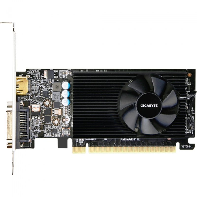Видеокарта GIGABYTE GeForce GT 730 2ГБ GV-N730D5-2GL (GeForce GT 730, DDR5, DVI, HDMI) (PCI-E)