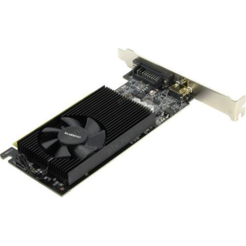 Видеокарта GIGABYTE GeForce GT 730 2ГБ GV-N730D5-2GL (GeForce GT 730, DDR5, DVI, HDMI) (PCI-E)