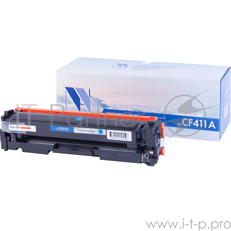 Картридж NV Print совместимый LJ Pro M477fdn/M477fdw/M477fnw/M452dn CF411A Cyan (2 300k)