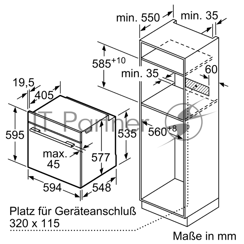 Духовой шкаф Электрический Bosch HBG7341B1 черный