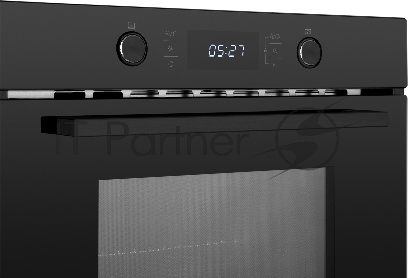 Духовой шкаф компактный с СВЧ Weissgauff OE 449 PDB Black Edition