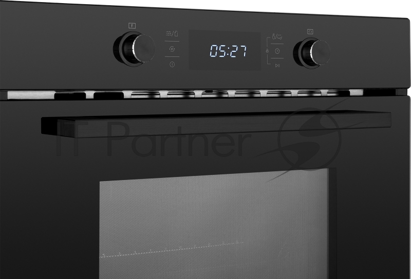 Духовой шкаф компактный с СВЧ Weissgauff OE 449 PDB Black Edition