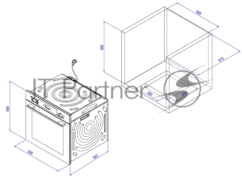 Духовой шкаф Weissgauff WGO 702 White Glass
