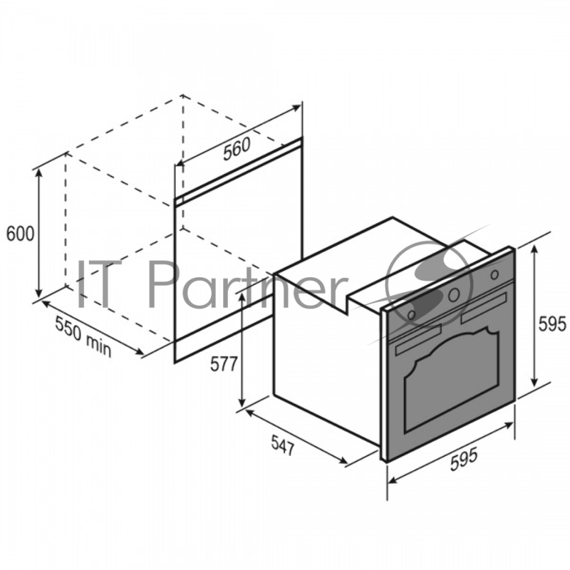 Духовой электрический шкаф Zigmund & Shtain E 156 X