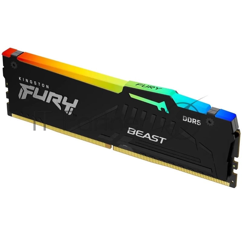 Оперативная память Kingston 16Gb DDR5 5600 (1*16Gb) DIMM RGB Fury Beast Black Expo Ret