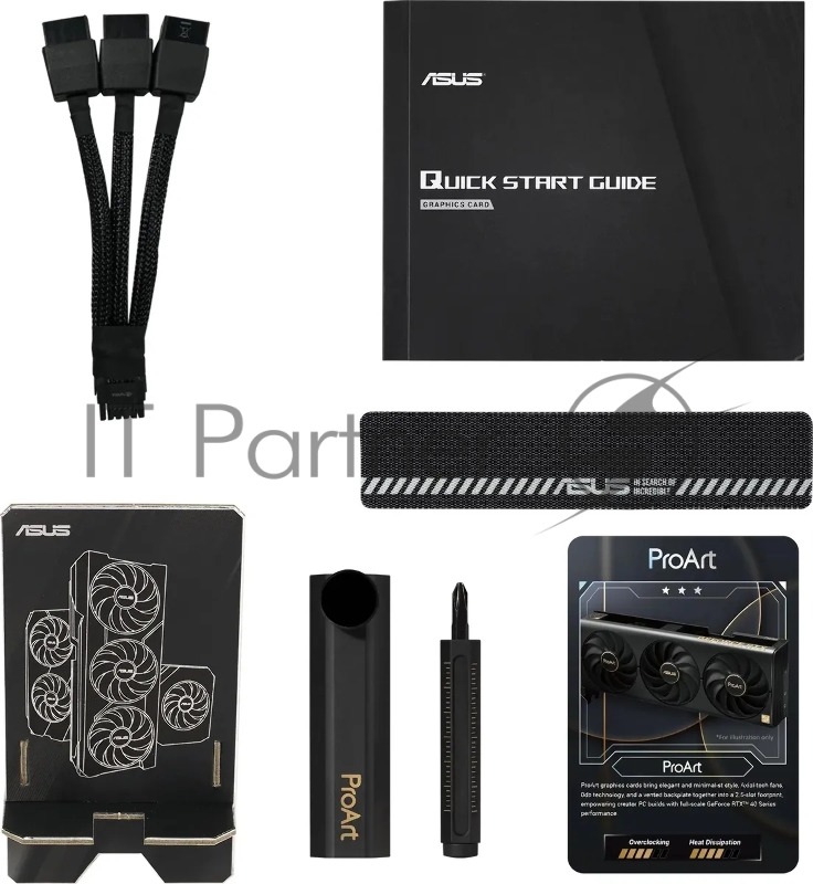 Видеокарта Asus PROART-RTX4080S-O16G NVIDIA GeForce RTX 4080 Super 16Gb 256bit GDDR6X 2610/23000 HDMIx1 DPx3 HDCP Ret