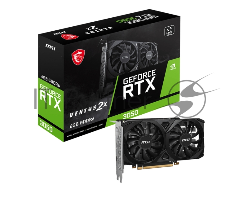 Видеокарта MSI GeForce RTX3050 VENTUS 2X 6G