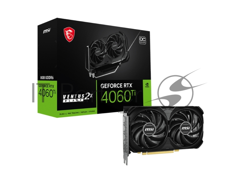Видеокарта MSI RTX4060Ti 8G VENTUS 2X BLACK E1 OC RTX4060Ti 8G VENTUS 2X BLACK E1 OC