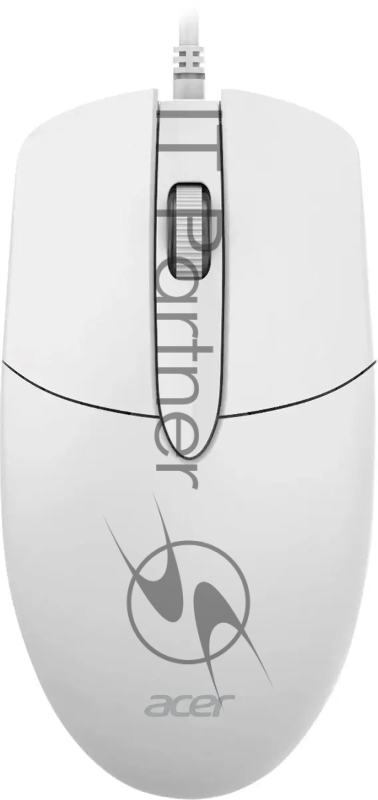 Мышь Acer OMW300 белый оптическая (1200dpi) USB (3but)