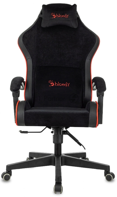 Кресло игровое A4Tech Bloody GC-670 черный сиденье черный ткань/эко.кожа с подголов. крестов. пластик черный пластик черный