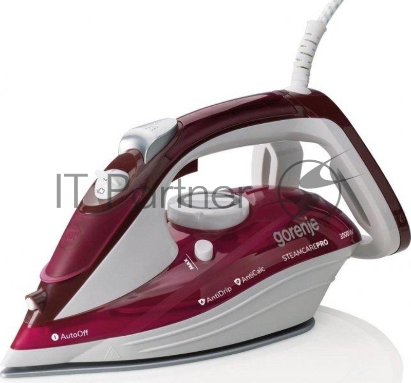 Утюг Gorenje SIH3000RBC 3000Вт красный/белый