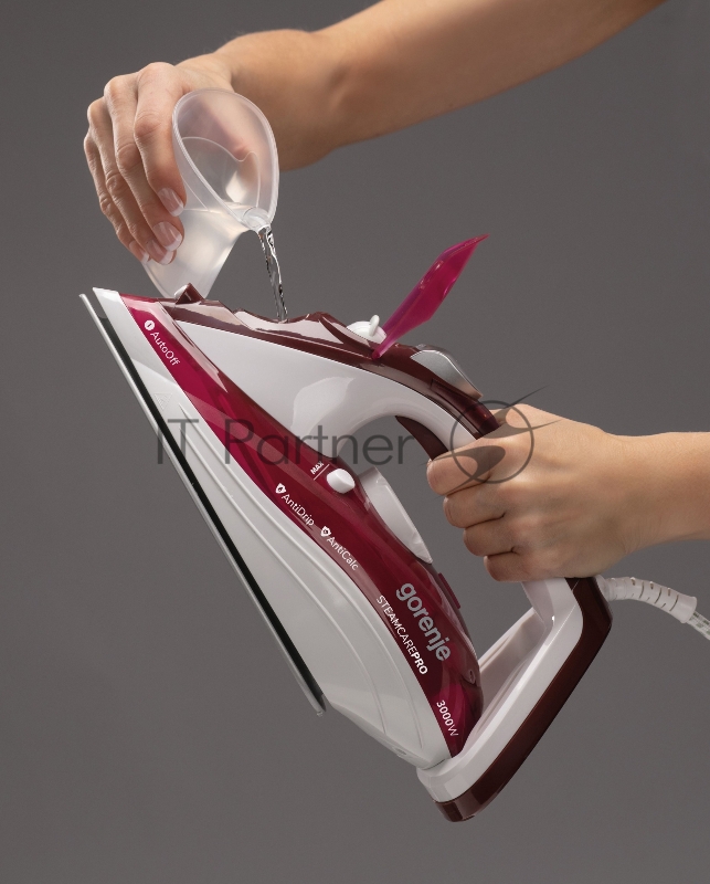 Утюг Gorenje SIH3000RBC 3000Вт красный/белый