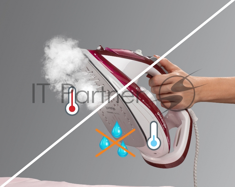 Утюг Gorenje SIH3000RBC 3000Вт красный/белый