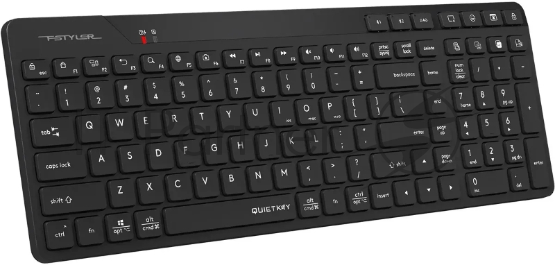 Клавиатура A4Tech Fstyler FBK27C AS черный USB беспроводная BT/Radio slim Multimedia (FBK27C AS)