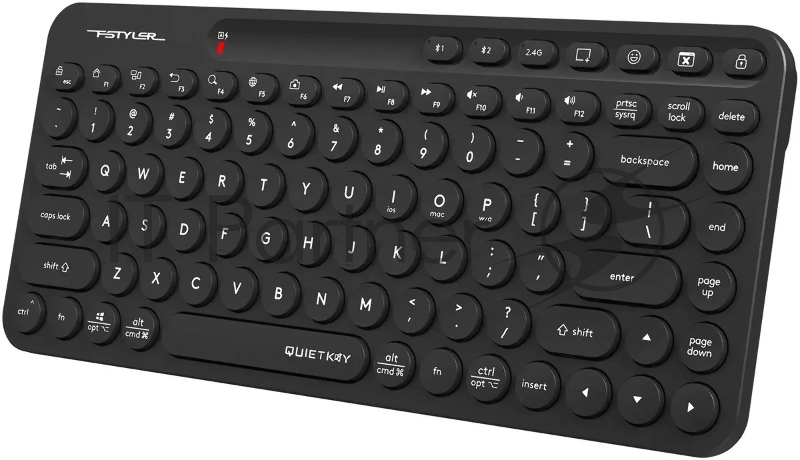 Клавиатура A4Tech Fstyler FBK36C AS черный USB беспроводная BT/Radio slim Multimedia (FBK36C AS)
