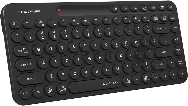 Клавиатура A4Tech Fstyler FBK36C AS черный USB беспроводная BT/Radio slim Multimedia (FBK36C AS)